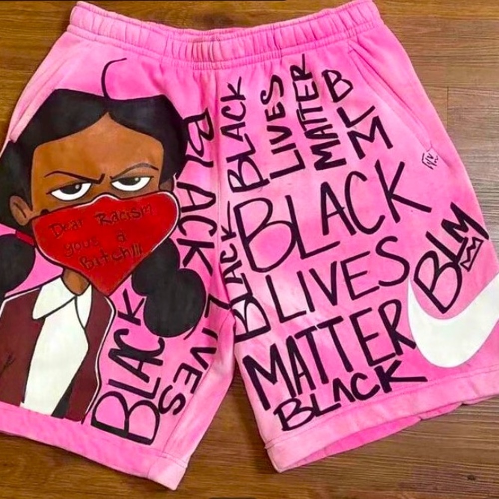 Unisex Cartoon Logo Shorts